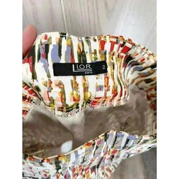 Lior Paris Pants Womens Size 2 Joy Ditzy Print Crop Pull On Legging Stretch NEW - Picture 4 of 8